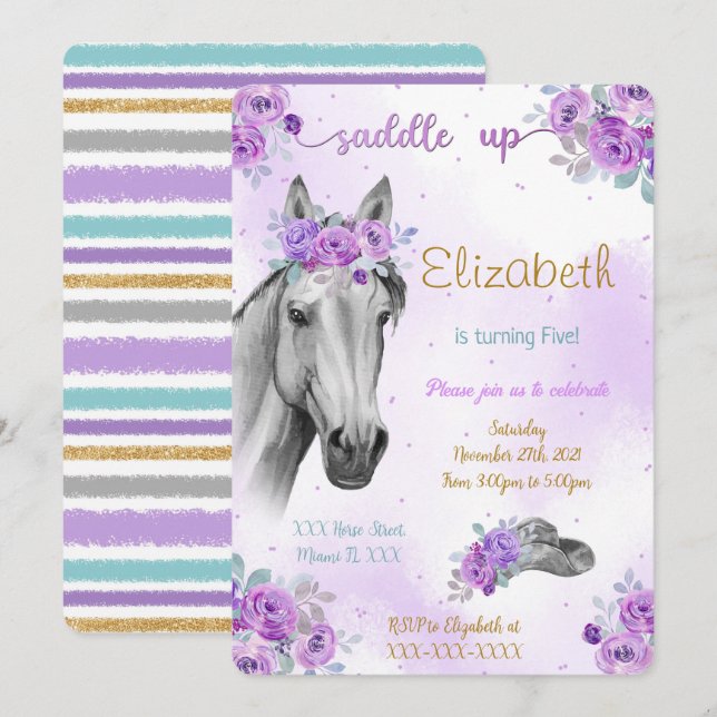 Invitación de caballo (Anverso / Reverso)