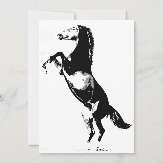 Invitación de caballo encabritado (Anverso)