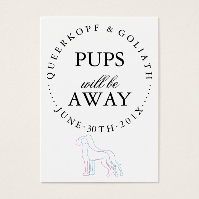 Invitación de Cachorro (Frente)