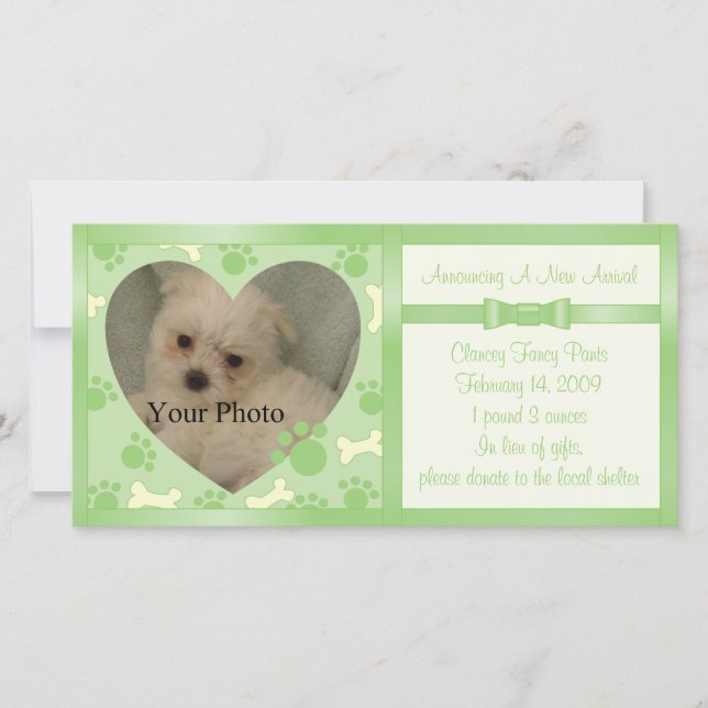 Invitación de Cachorro (Anverso)