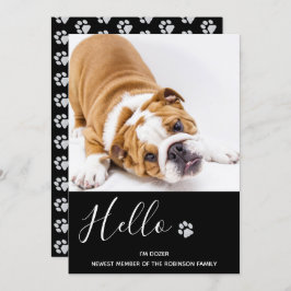 Invitación de Cachorro - Elegante Mascota moderno 