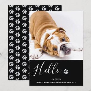 Invitación de Cachorro - Elegante Mascota moderno