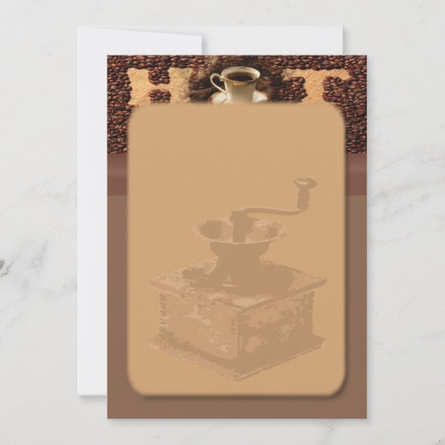 Invitación de Café Tostado (Anverso)