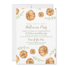 Invitación de calabaza al Festival de Otoño