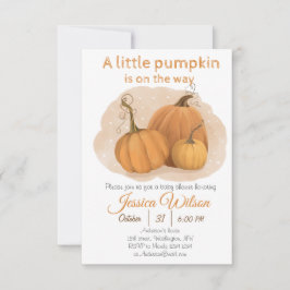 Invitación de calabaza Baby Shower