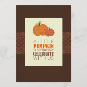 Invitación de calabaza Baby Shower
