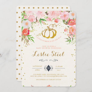 Invitación de calabaza Baby Shower