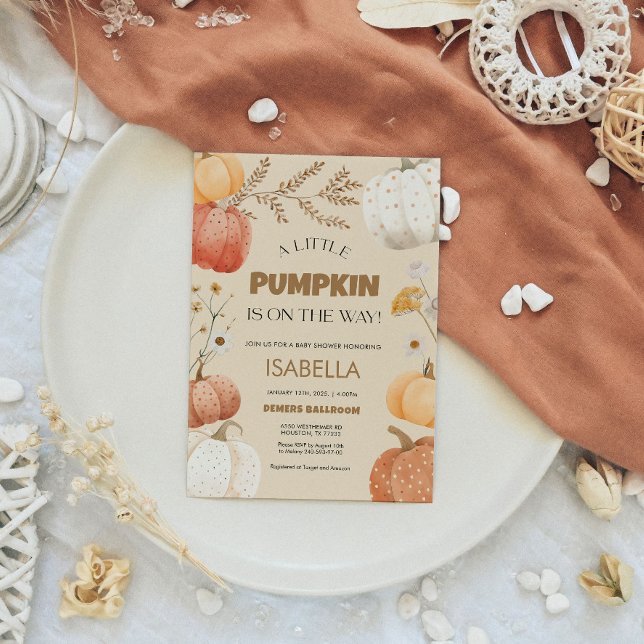 Invitación de calabaza Baby Shower (Subido por el creador)