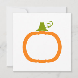 Invitación de calabaza con espacio para tu texto
