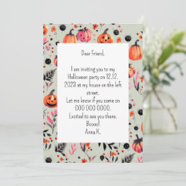 Invitación de calabaza helada