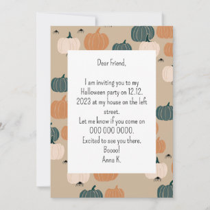 Invitación de calabaza helada