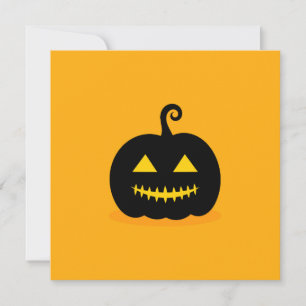 Invitación de calabaza para fiesta de Halloween