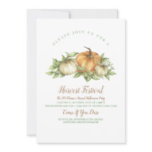 Invitación de calabaza rusa