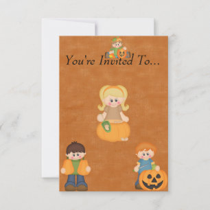 Invitación de Calabaza Tallada