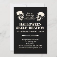 Invitación de Calaveras Sonrientes a la Celebració