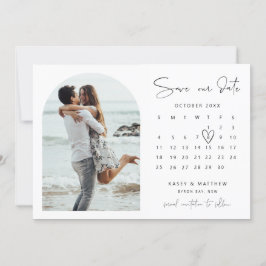 Invitación de calendario de archivo Foto Save the 