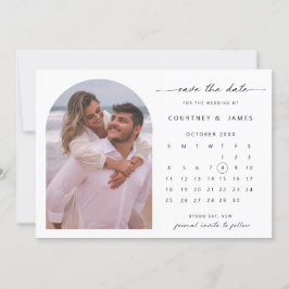 Invitación de calendario de arco para guardar la f