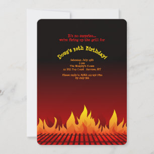 Invitación de calificación de barbacoa