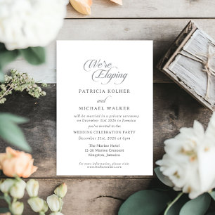 Invitación de Caligrafía Chic Clásico Nos Estamos