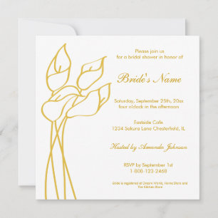 Invitación de Calla Lily