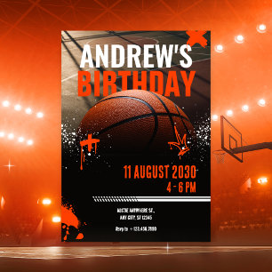 Invitación de calle de baloncesto