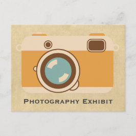 invitación de cámara antigua "Exhibición fotográfi