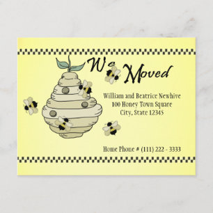 Invitación de cambio de dirección de Bee Hive