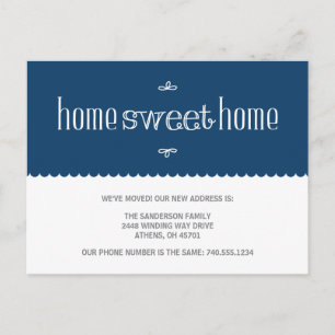 Invitación de cambio de dirección de forma discret