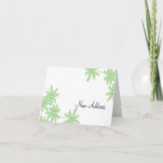 Invitación de cambio de dirección de Green Daises