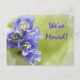 Invitación de cambio de dirección de las flores mo