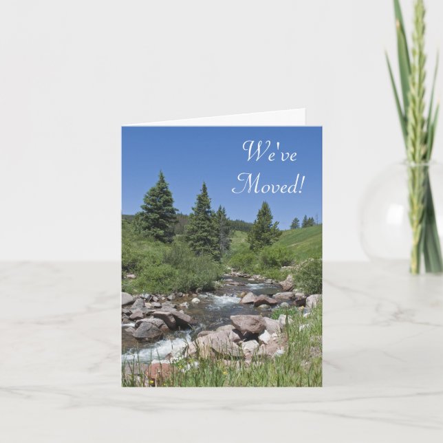 Invitación de cambio de dirección de Mountain Stre (Anverso)