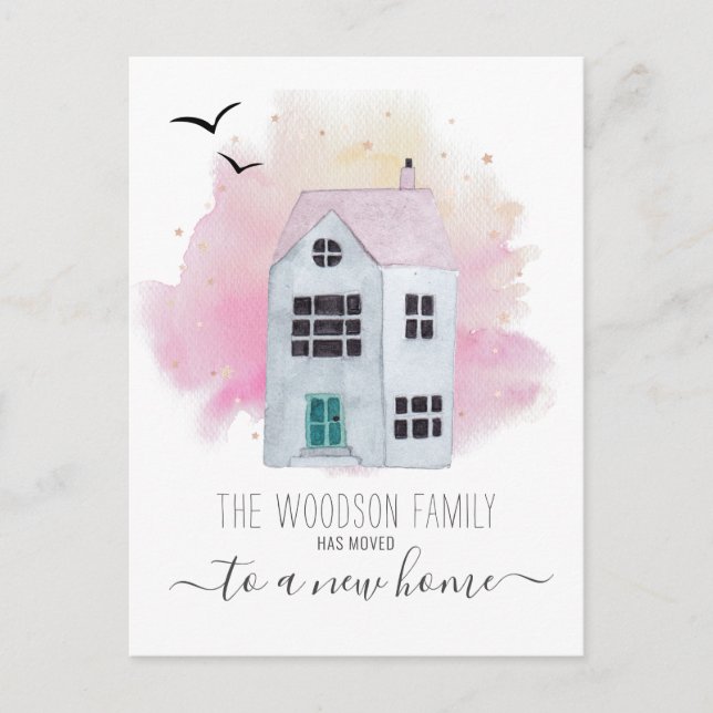 Invitación De Cambio De Dirección De Movimientos D (Anverso)