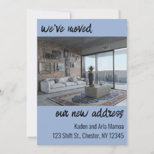 Invitación de cambio de dirección fotográfica edit