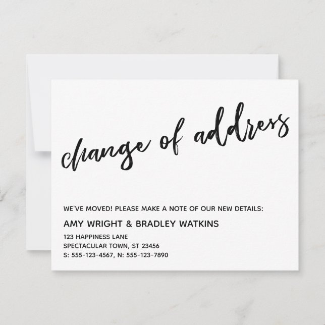 Invitación de cambio de escritura a mano en caché (Anverso)