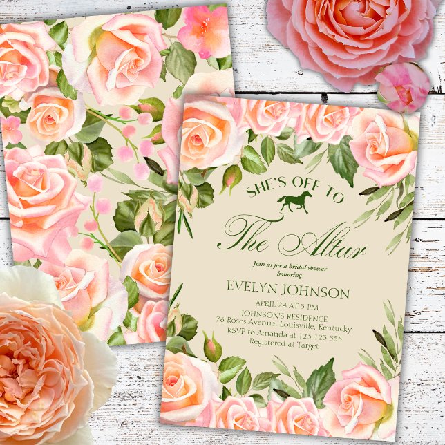 Invitación De camino al Altar Kentucky Derby Bridal Shower (Subido por el creador)