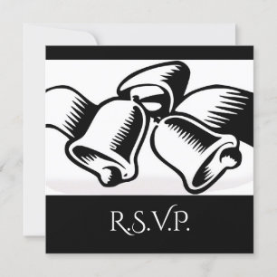 Invitación de Campanas de Boda RSVP