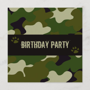 Invitación De camuflaje