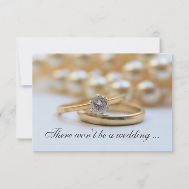 invitación de cancelación del boda (Anverso)
