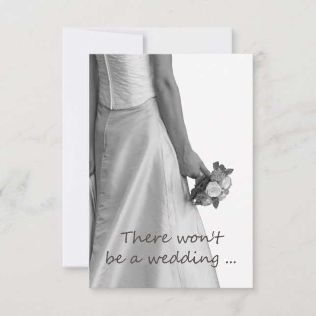 invitación de cancelación del boda (Anverso)