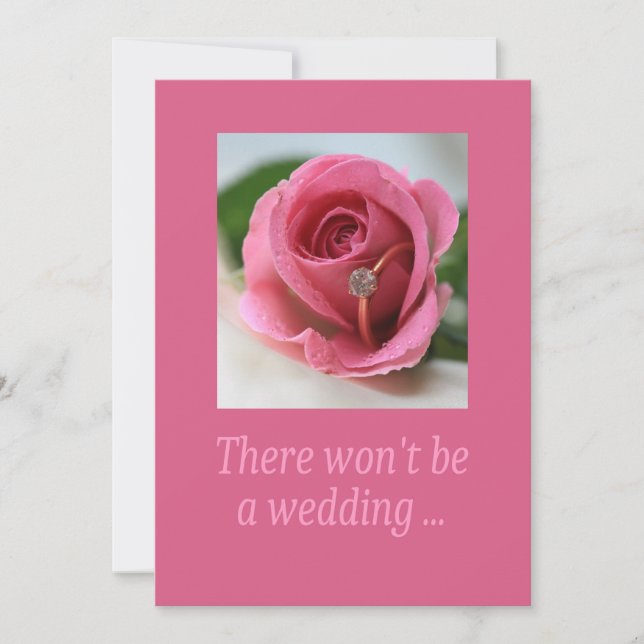 invitación de cancelación del boda (Anverso)