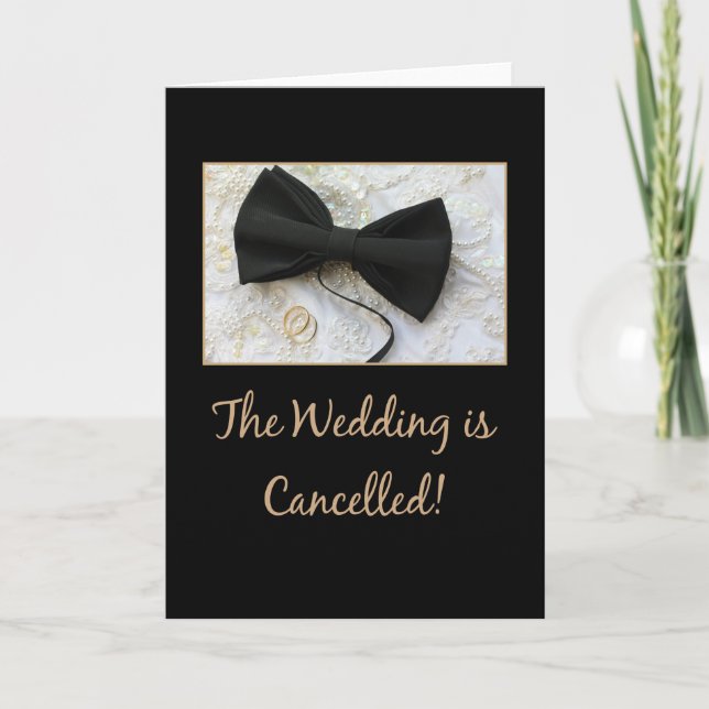 invitación de cancelación del boda (Anverso)