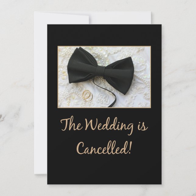 invitación de cancelación del boda (Anverso)