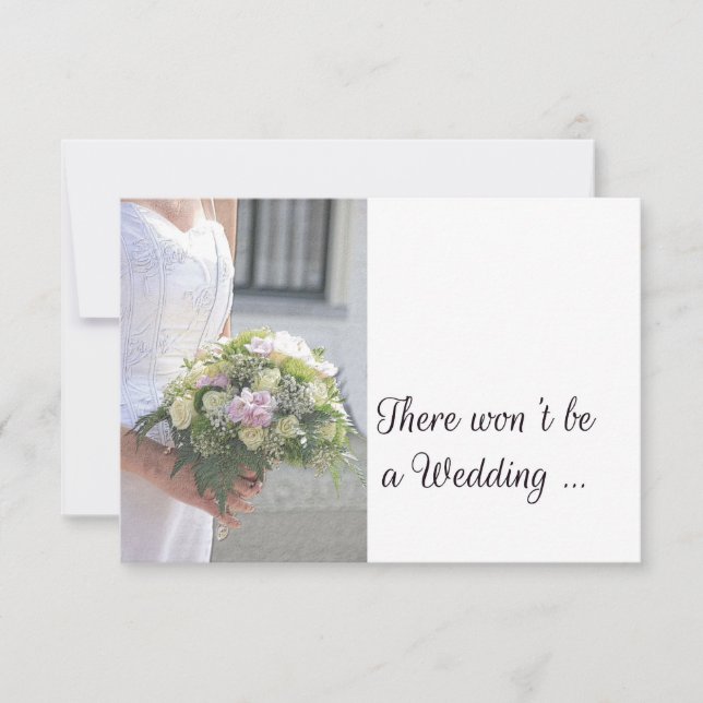 invitación de cancelación del boda (Anverso)