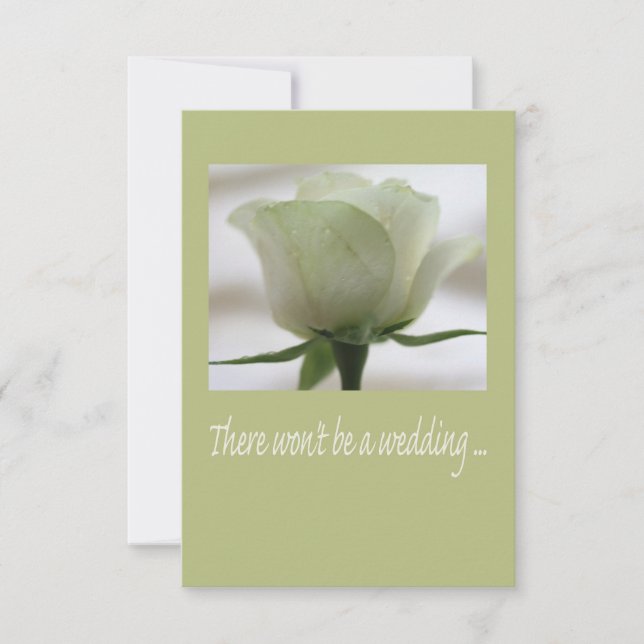 invitación de cancelación del boda (Anverso)