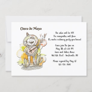 Invitación de cantante para Cinco de Mayo