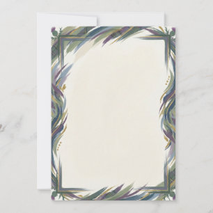 Invitación de Cardo Morado con Texto Personalizabl