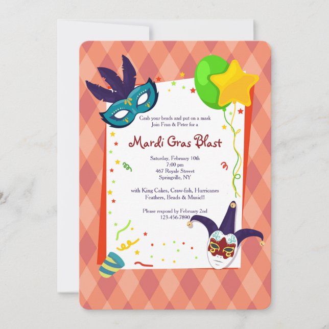 Invitación de Carnaval (Anverso)
