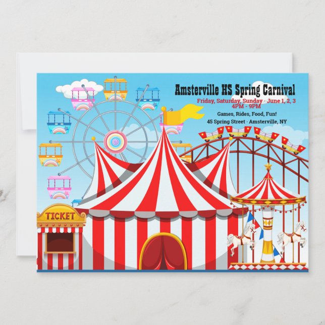 Invitación de Carnaval (Anverso)