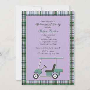 Invitación de Carrito de Golf