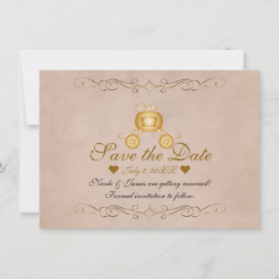 Invitación de Carruaje de la Princesa Cenicienta D